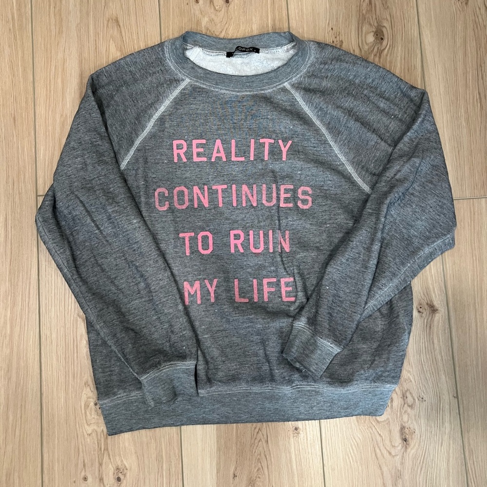 Wildfox - Reality graphic sweatshirt